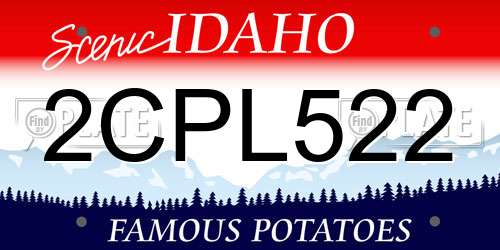 2CPL522 Idaho License Plate