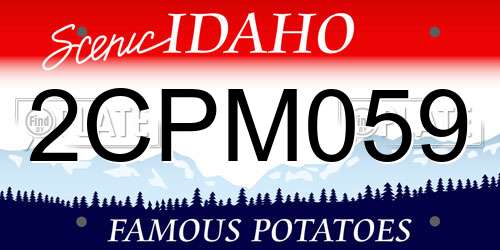 2CPM059 Idaho License Plate