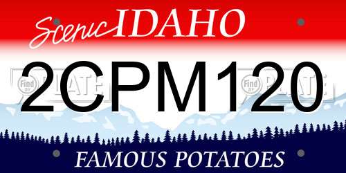 2CPM120 Idaho License Plate