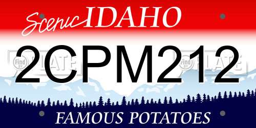 2CPM212 Idaho License Plate