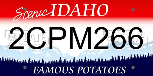 2CPM266 Idaho License Plate
