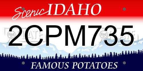 2CPM735 Idaho License Plate