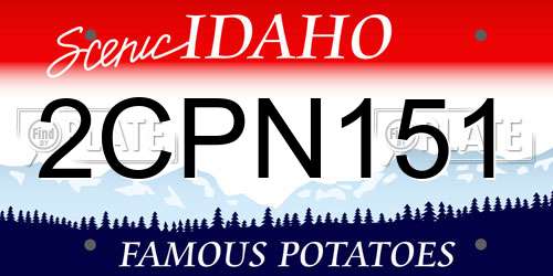 2CPN151 Idaho License Plate