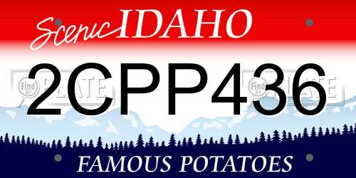 2CPP436 Idaho License Plate