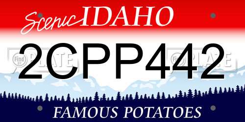 2CPP442 Idaho License Plate