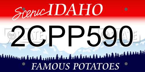 2CPP590 Idaho License Plate