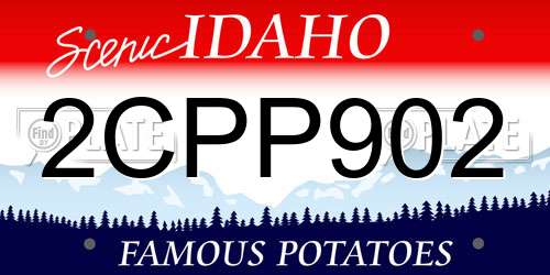 2CPP902 Idaho License Plate