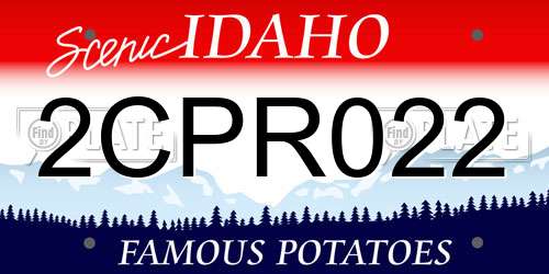 2CPR022 Idaho License Plate