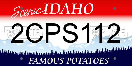 2CPS112 Idaho License Plate