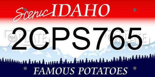 2CPS765 Idaho License Plate
