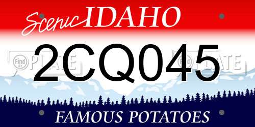 2CQ045 Idaho License Plate