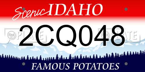 2CQ048 Idaho License Plate