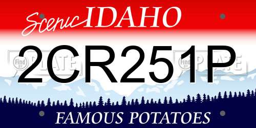 2CR251P Idaho License Plate