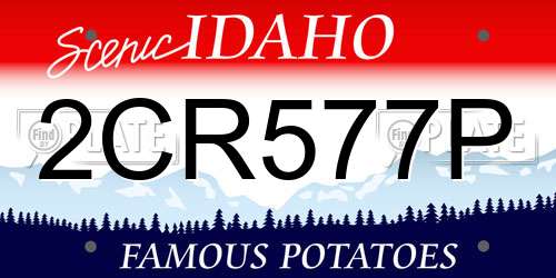 2CR577P Idaho License Plate