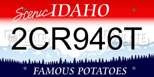 2CR946T Idaho License Plate