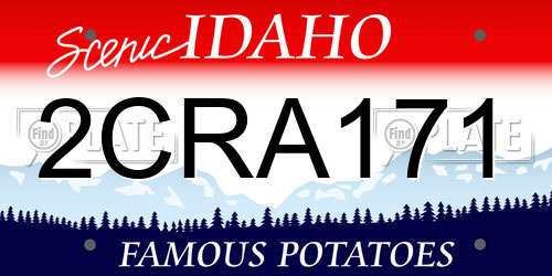 2CRA171 Idaho License Plate
