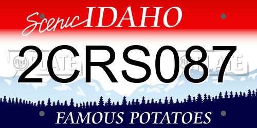 2CRS087 Idaho License Plate
