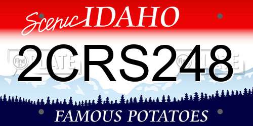 2CRS248 Idaho License Plate