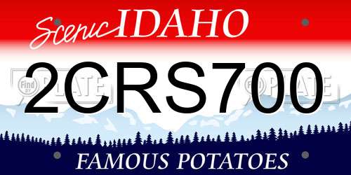 2CRS700 Idaho License Plate