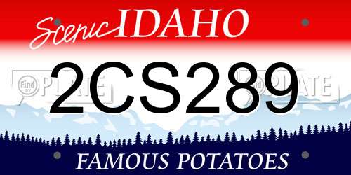 2CS289 Idaho License Plate