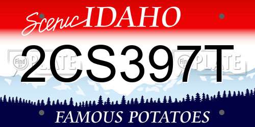 2CS397T Idaho License Plate