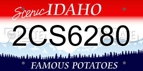 2CS6280 Idaho License Plate