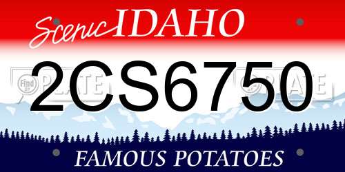 2CS6750 Idaho License Plate