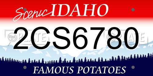 2CS6780 Idaho License Plate