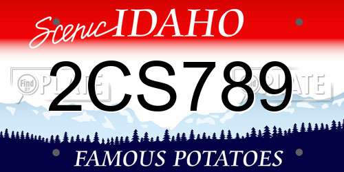 2CS789 Idaho License Plate
