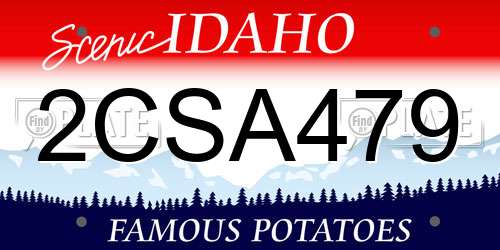 2CSA479 Idaho License Plate