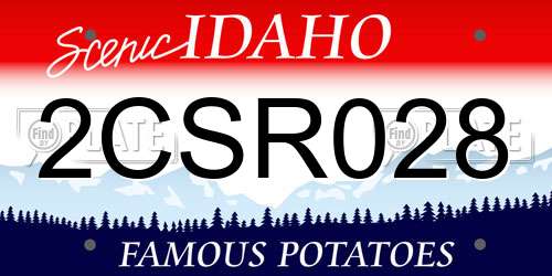 2CSR028 Idaho License Plate