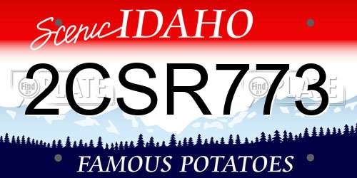 2CSR773 Idaho License Plate