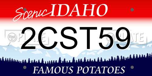 2CST59 Idaho License Plate