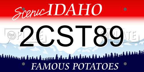 2CST89 Idaho License Plate