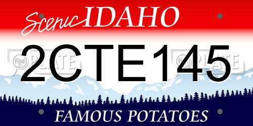 2CTE145 Idaho License Plate