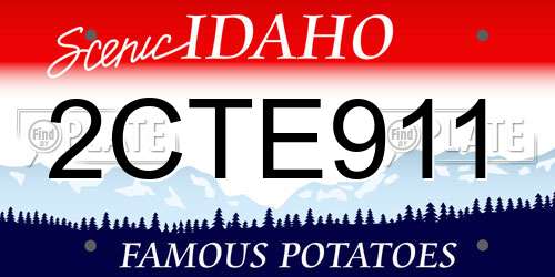 2CTE911 Idaho License Plate