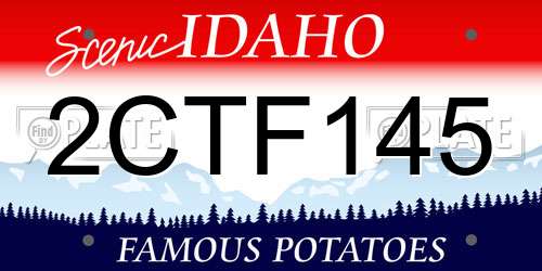 2CTF145 Idaho License Plate