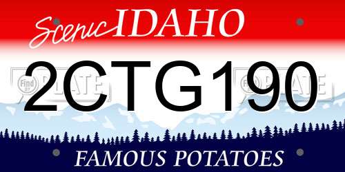 2CTG190 Idaho License Plate