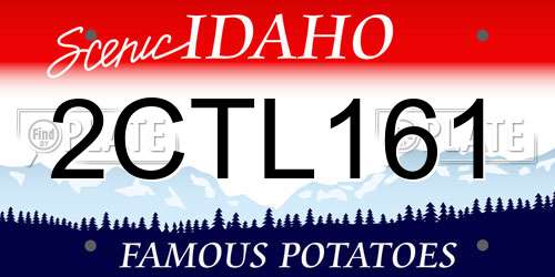 2CTL161 Idaho License Plate