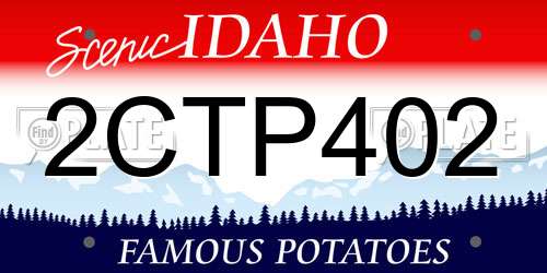 2CTP402 Idaho License Plate