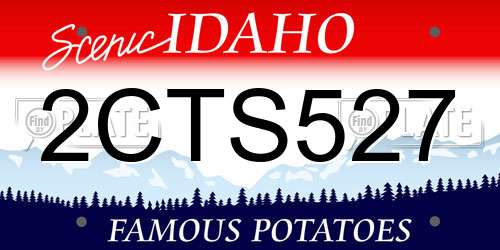 2CTS527 Idaho License Plate