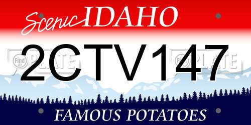 2CTV147 Idaho License Plate
