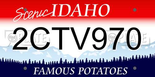 2CTV970 Idaho License Plate