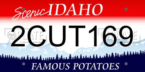 2CUT169 Idaho License Plate