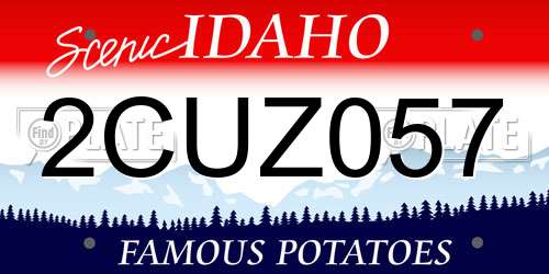 2CUZ057 Idaho License Plate