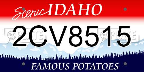 2CV8515 Idaho License Plate