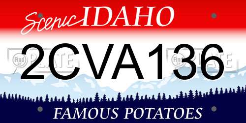 2CVA136 Idaho License Plate