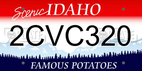 2CVC320 Idaho License Plate