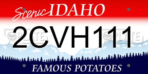 2CVH111 Idaho License Plate