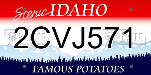 2CVJ571 Idaho License Plate